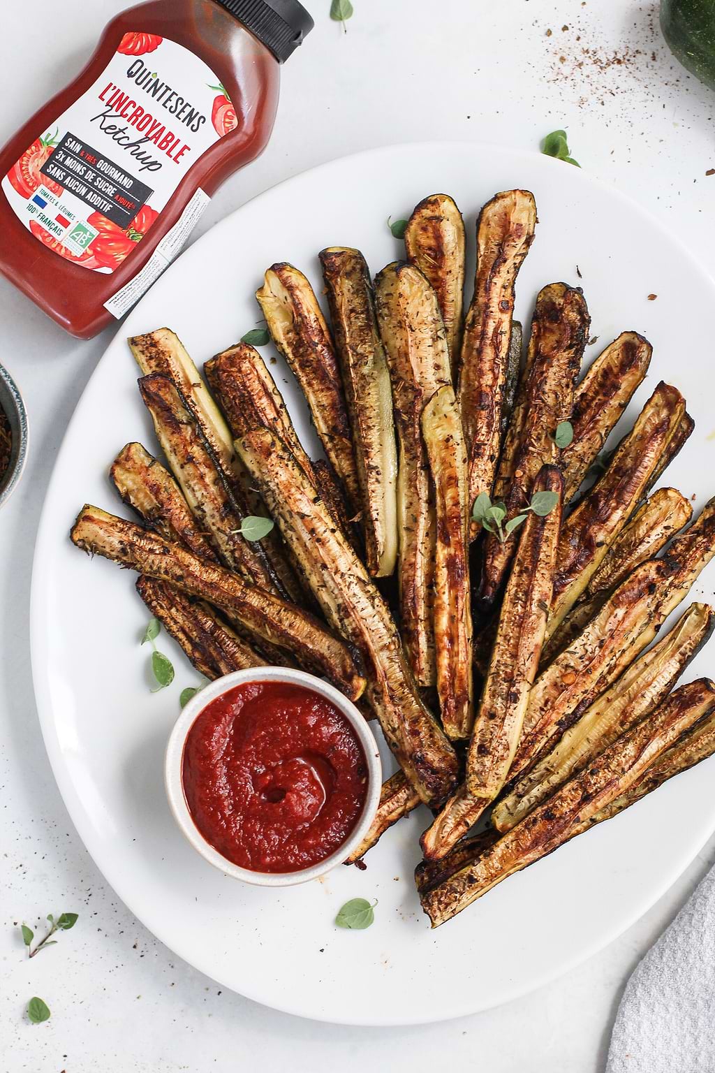 Courgette frietjes met Ongelooflijke Ketchup